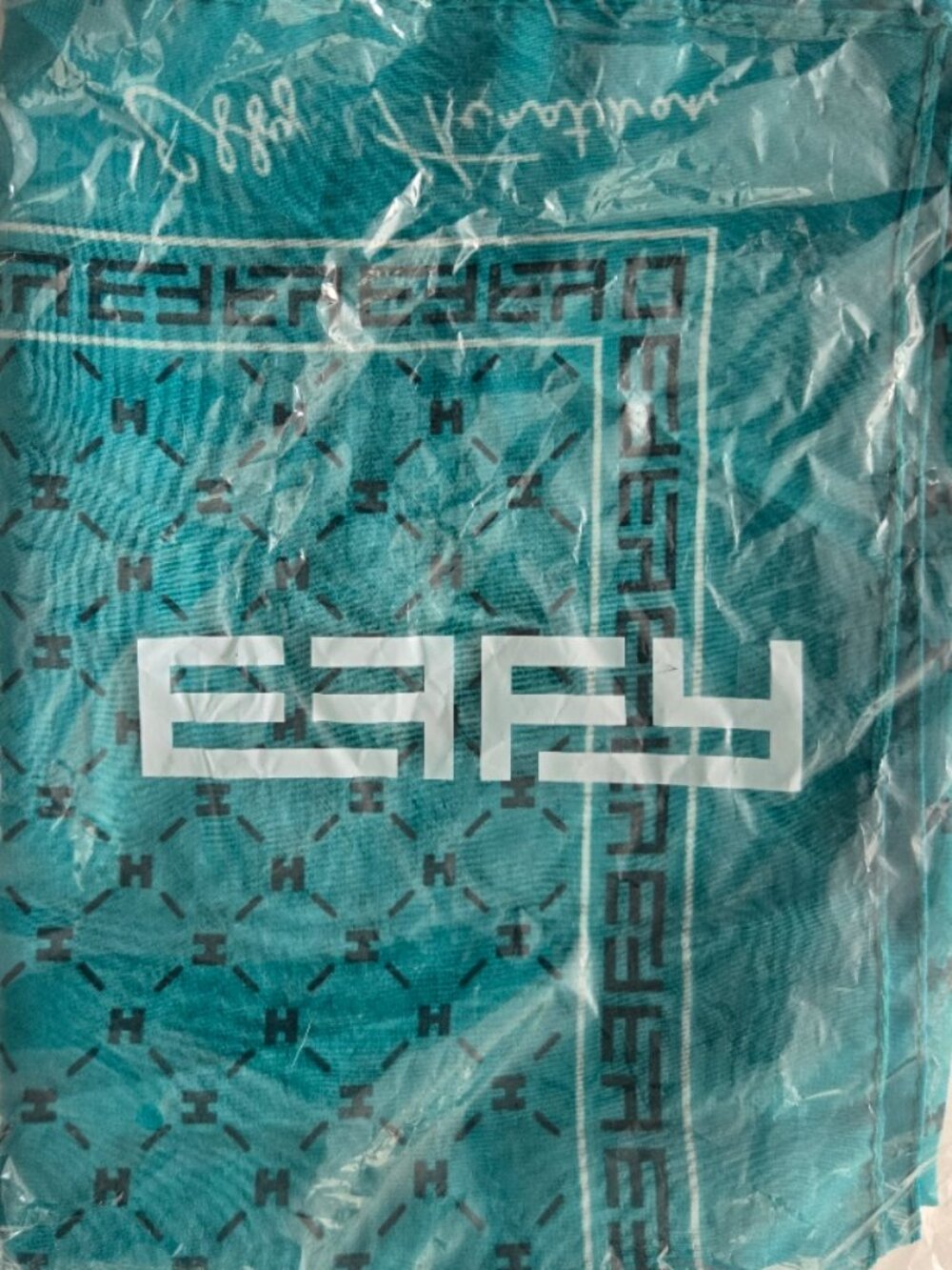 Vintage Effy Hematian Turquoise Scarf NEW